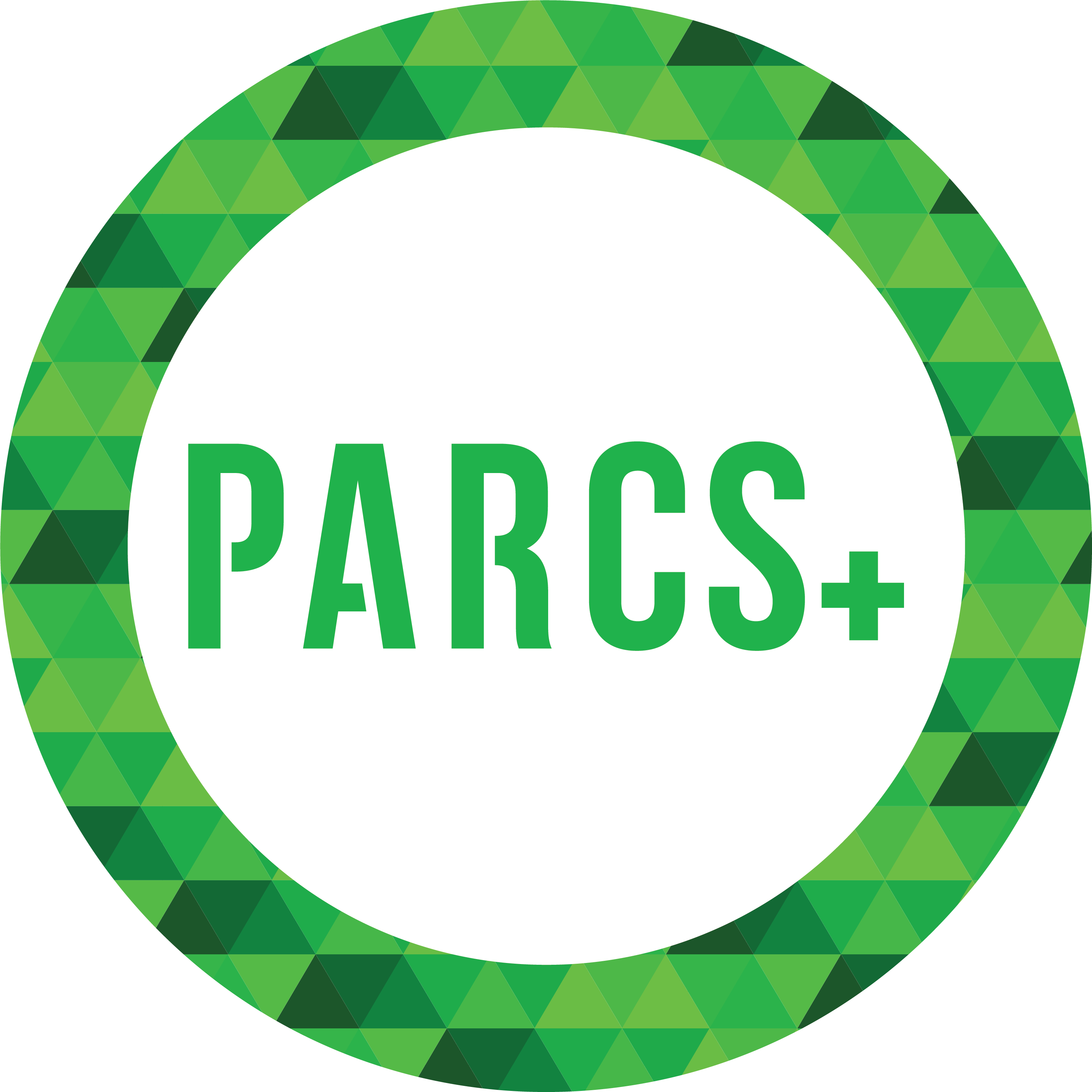 PARCS badge isolated